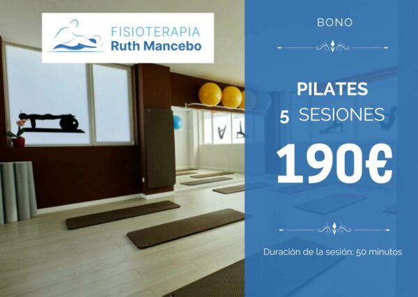 Bono 5 sesiones de pilates. 190€