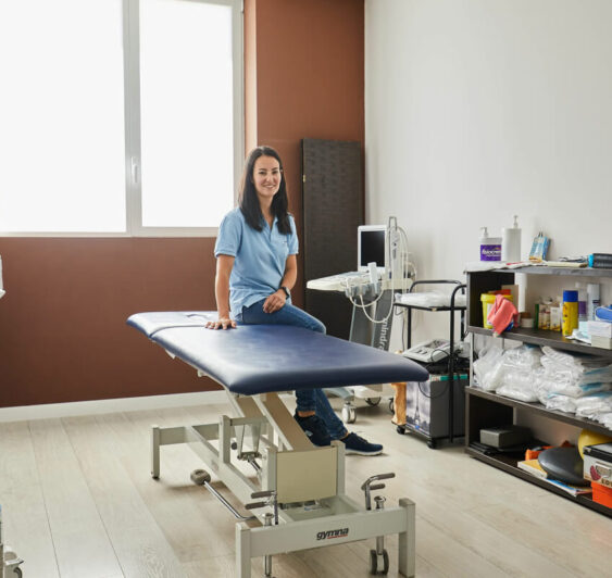 Sala de la clinica de fisioterapia Ruth Mancebo.