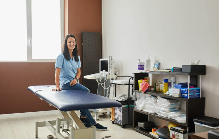 Sala de la clinica de fisioterapia Ruth Mancebo.