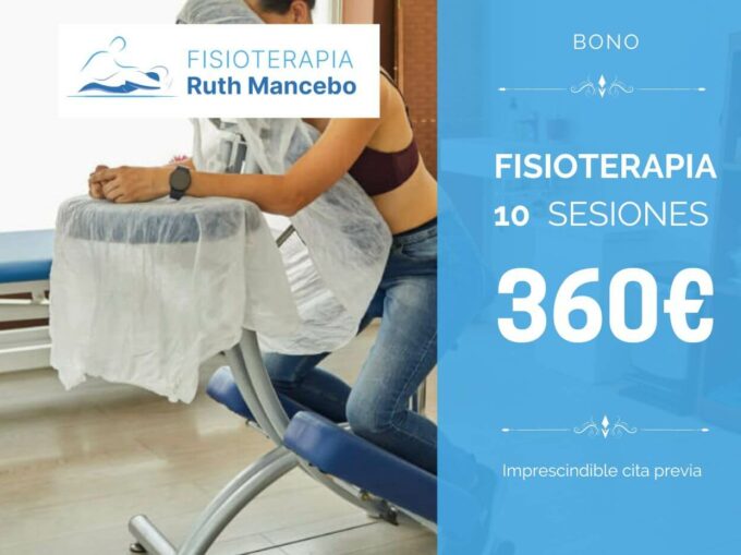 Bono 10 sesiones de fisioterapia. 360€