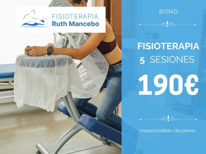 Bono 5 sesiones de fisioterapia . 190€